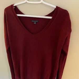 American Eagle long sleeve maroon sweater